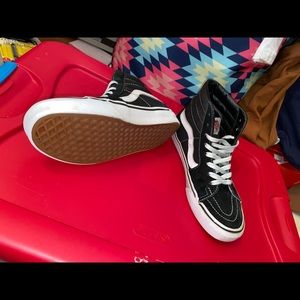 Black High Top SK8 Vans